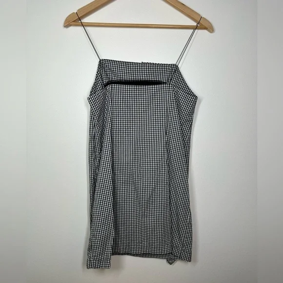 Farm Rio Black Gingham Ruffle Mini Dress Small - Picture 8 of 9